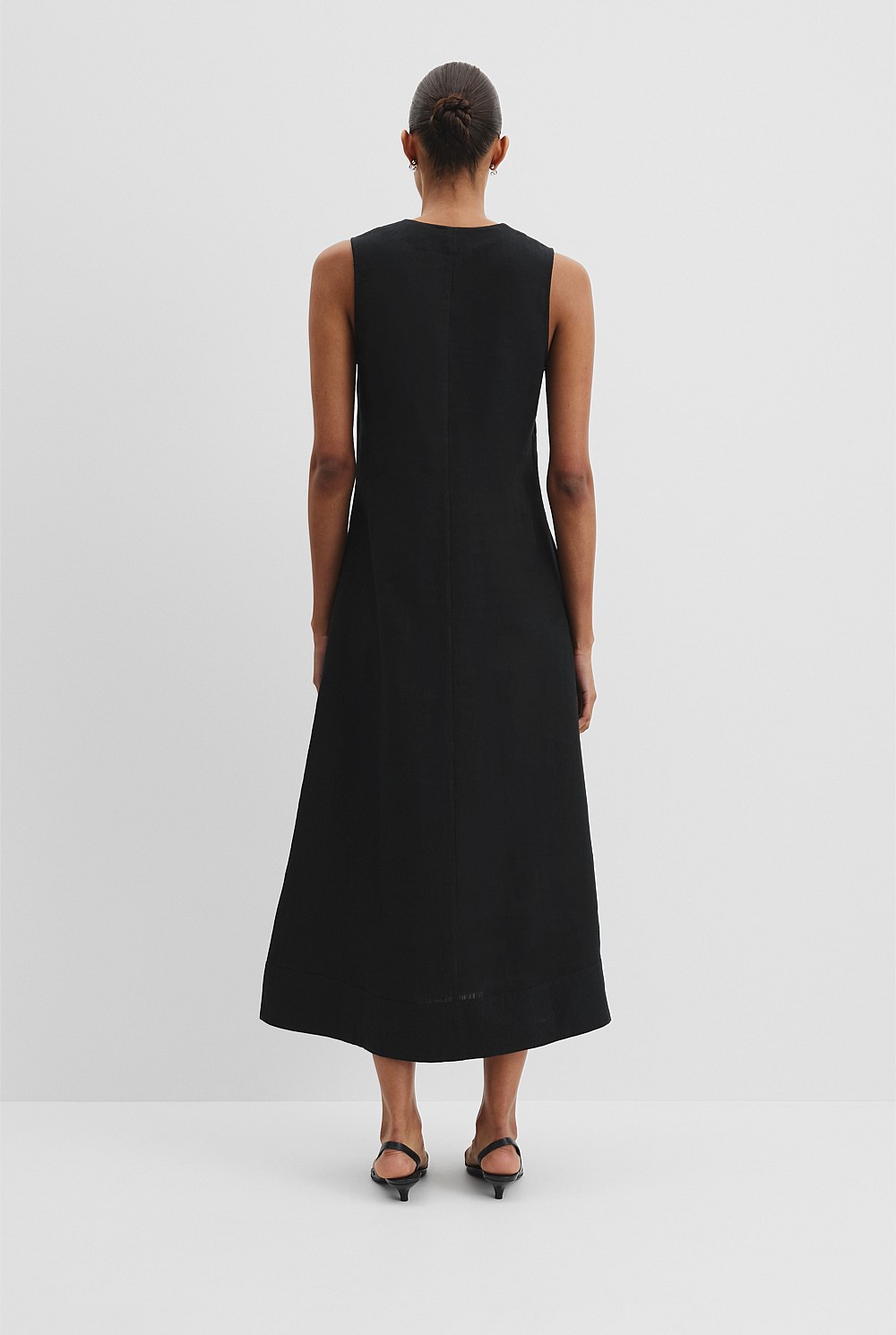 black pixie dress ARZAIA MUSHROOM PIXIE MINI DRESS - BLACK