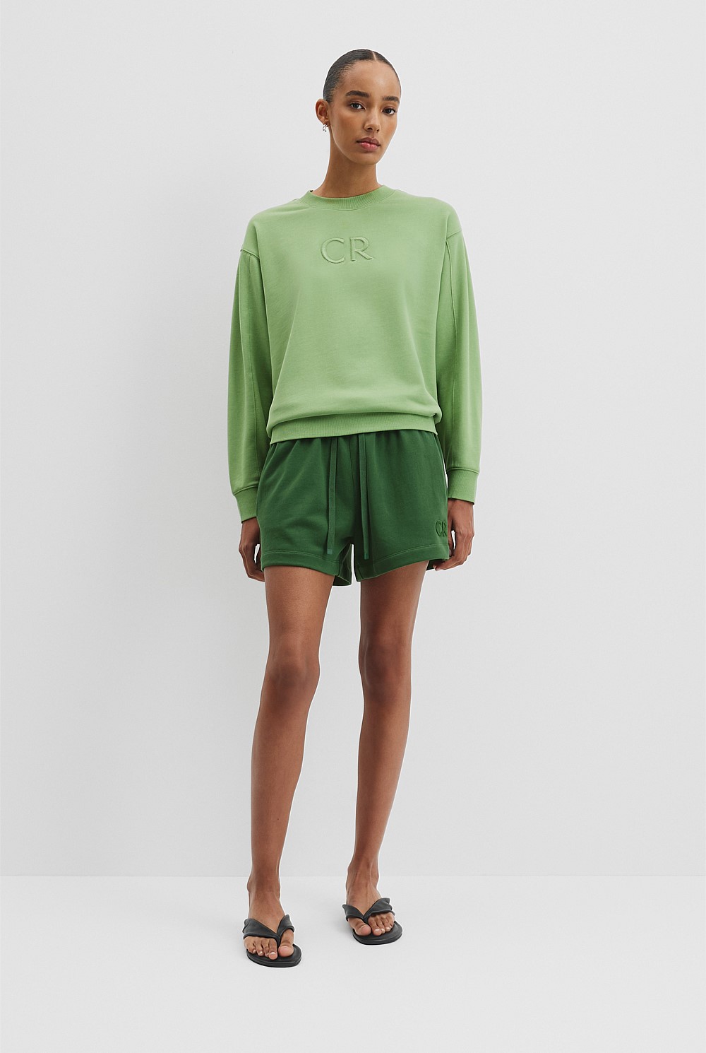 Kiwi Australian Cotton CR Logo Sweat - Holiday | Country Road