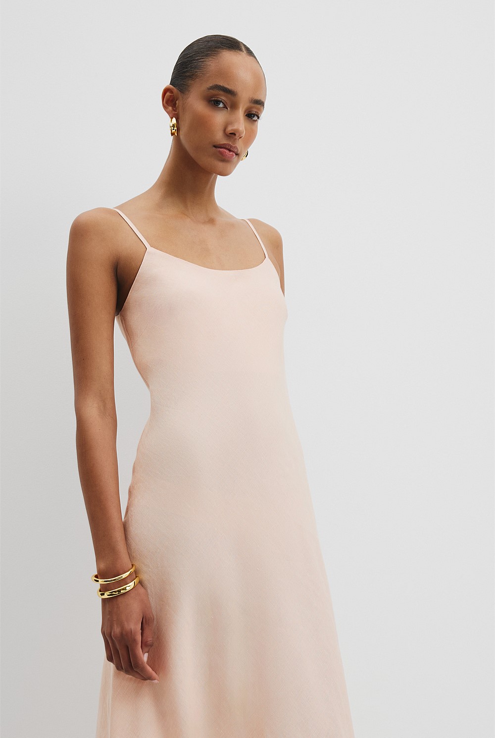 Guava Tint Organically Grown Linen Slip Dress - Event | Country Road Guava Tint Organically Grown Linen Slip Dress - Event | Country Road