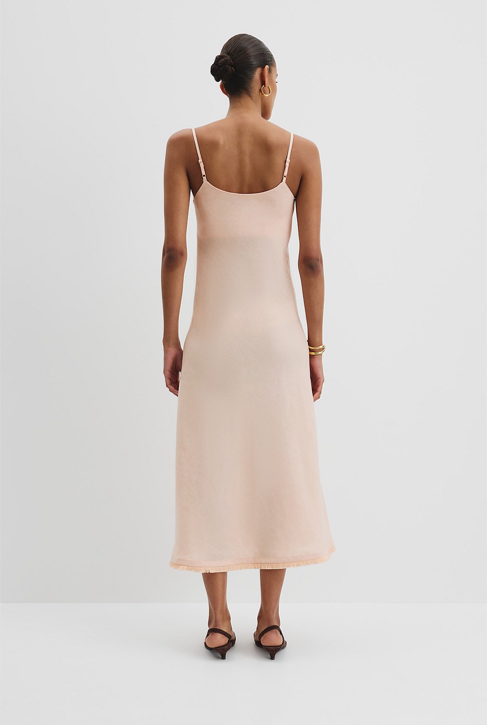Guava Tint Organically Grown Linen Slip Dress - Event | Country Road