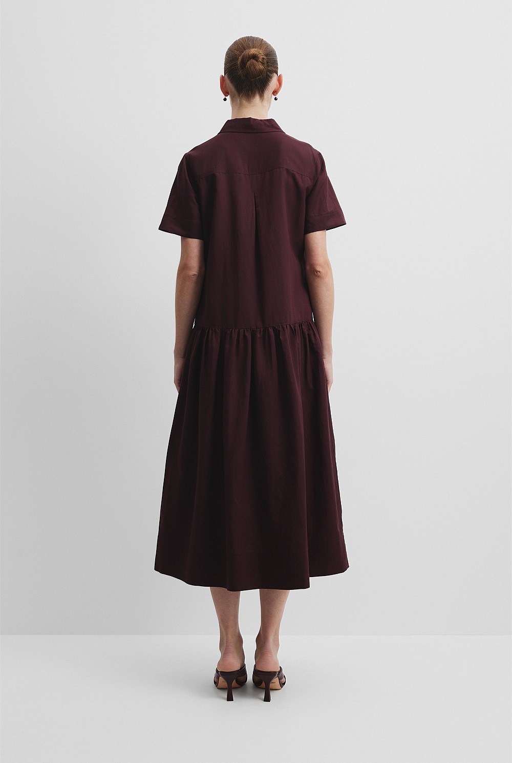 Plum Flared Shirt Dress - Work | Country Road