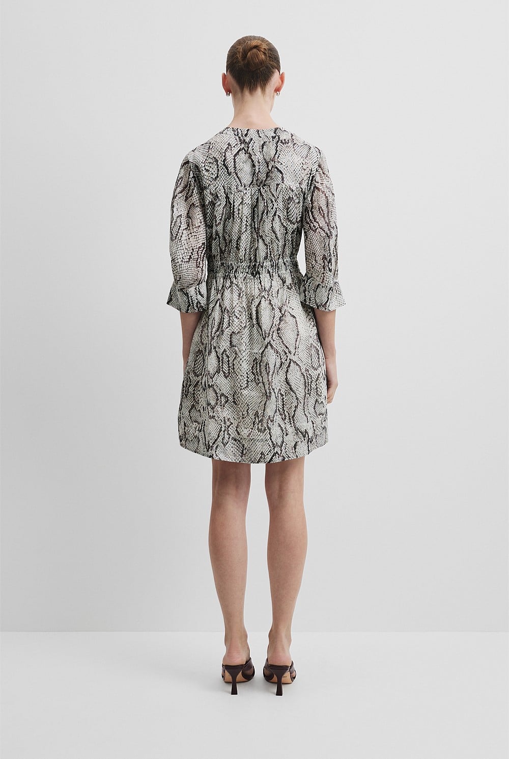 knee length dresses for ladies Reverie Lace Mini Dress Navy/Black / S