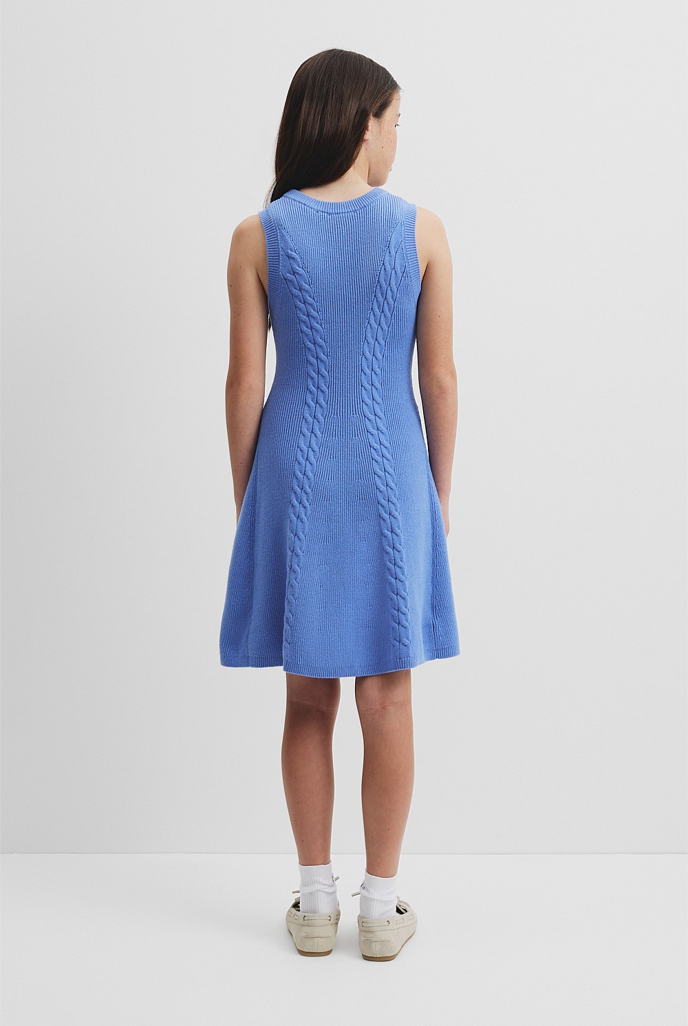 Teen Cable Knit Dress - Dresses | Country Road Teen Cable Knit Dress - Dresses | Country Road
