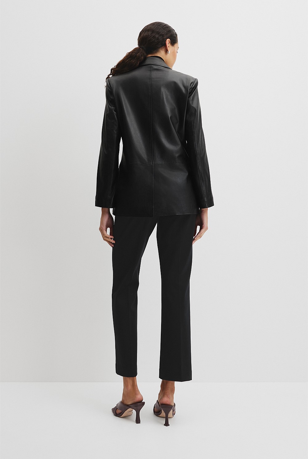 Black Leather Jacket - Work | Country Road Black Leather Jacket - Work | Country Road