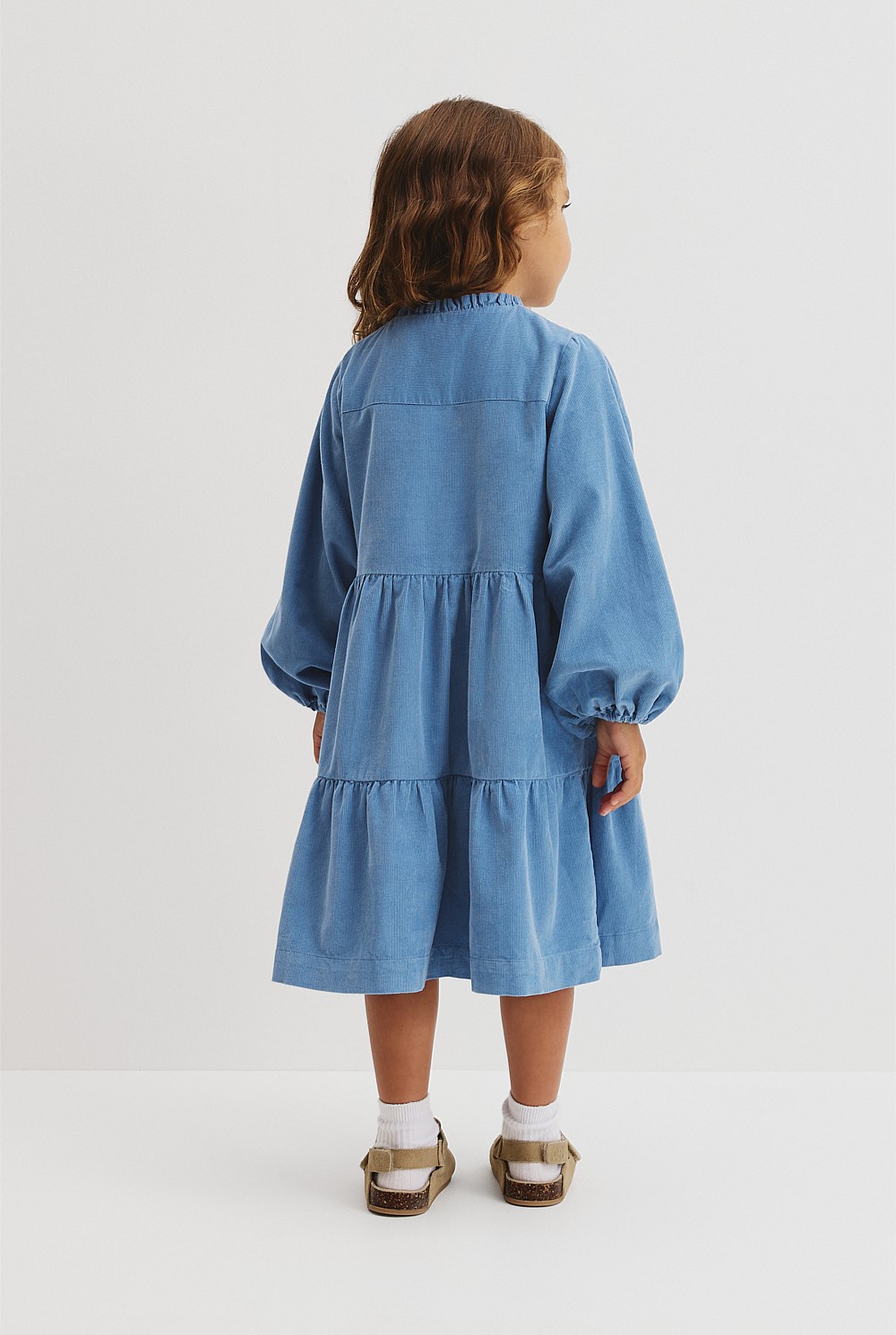 Glacier Organically Grown Cotton Long Sleeve Corduroy Dress - Dresses | Country Road Glacier Organically Grown Cotton Long Sleeve Corduroy Dress - Dresses | Country Road