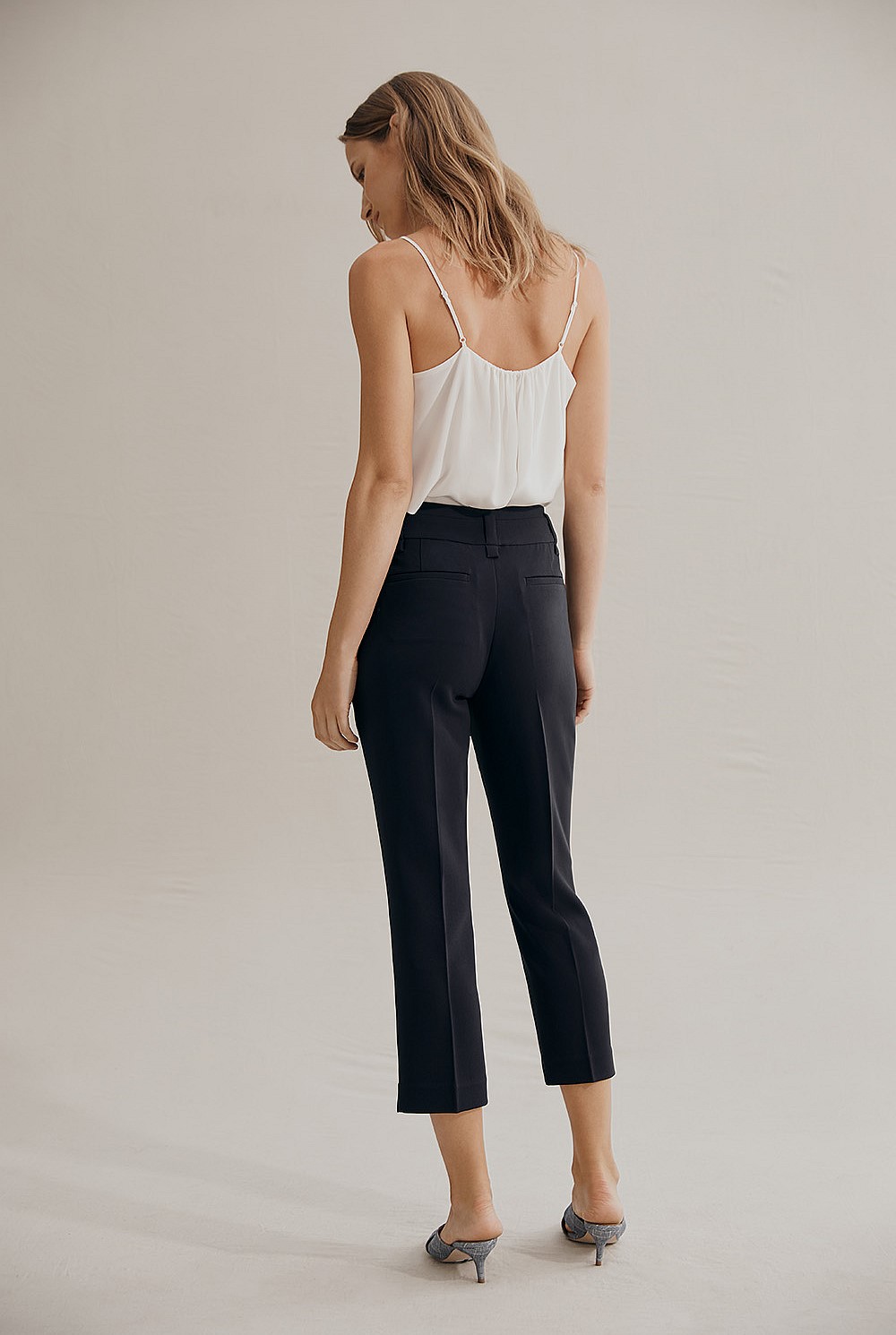 cropped cigarette pants Ink Cropped Cigarette Pant - Pants