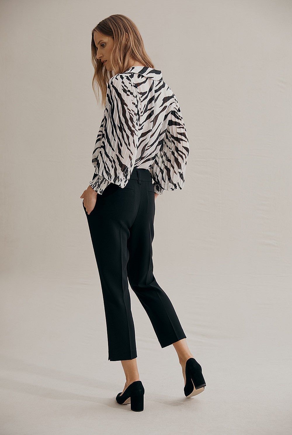 country road cigarette pants Black Cropped Cigarette Pant - Pants