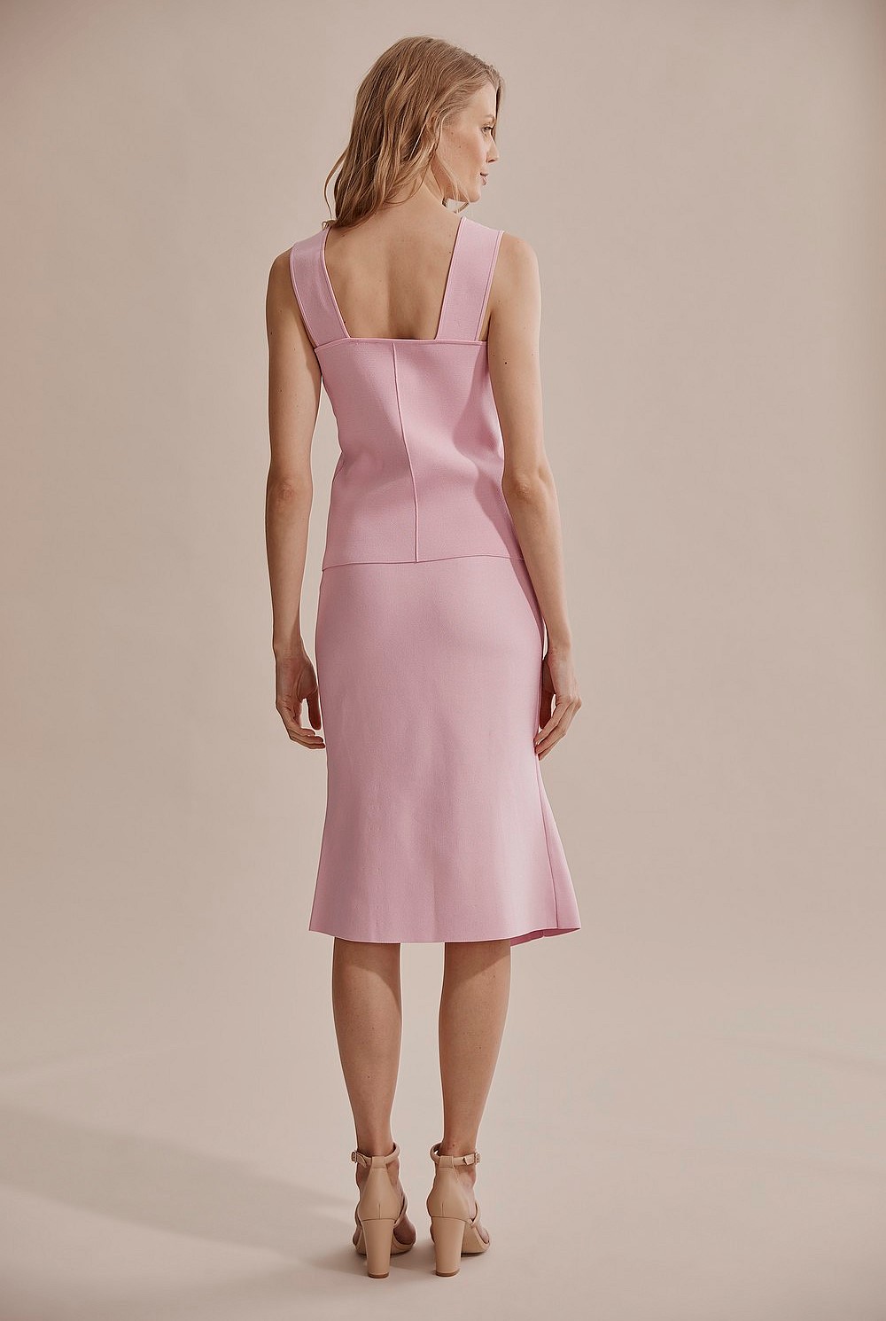 Candy Pink Compact Knit Tank - Knitwear | Country Road