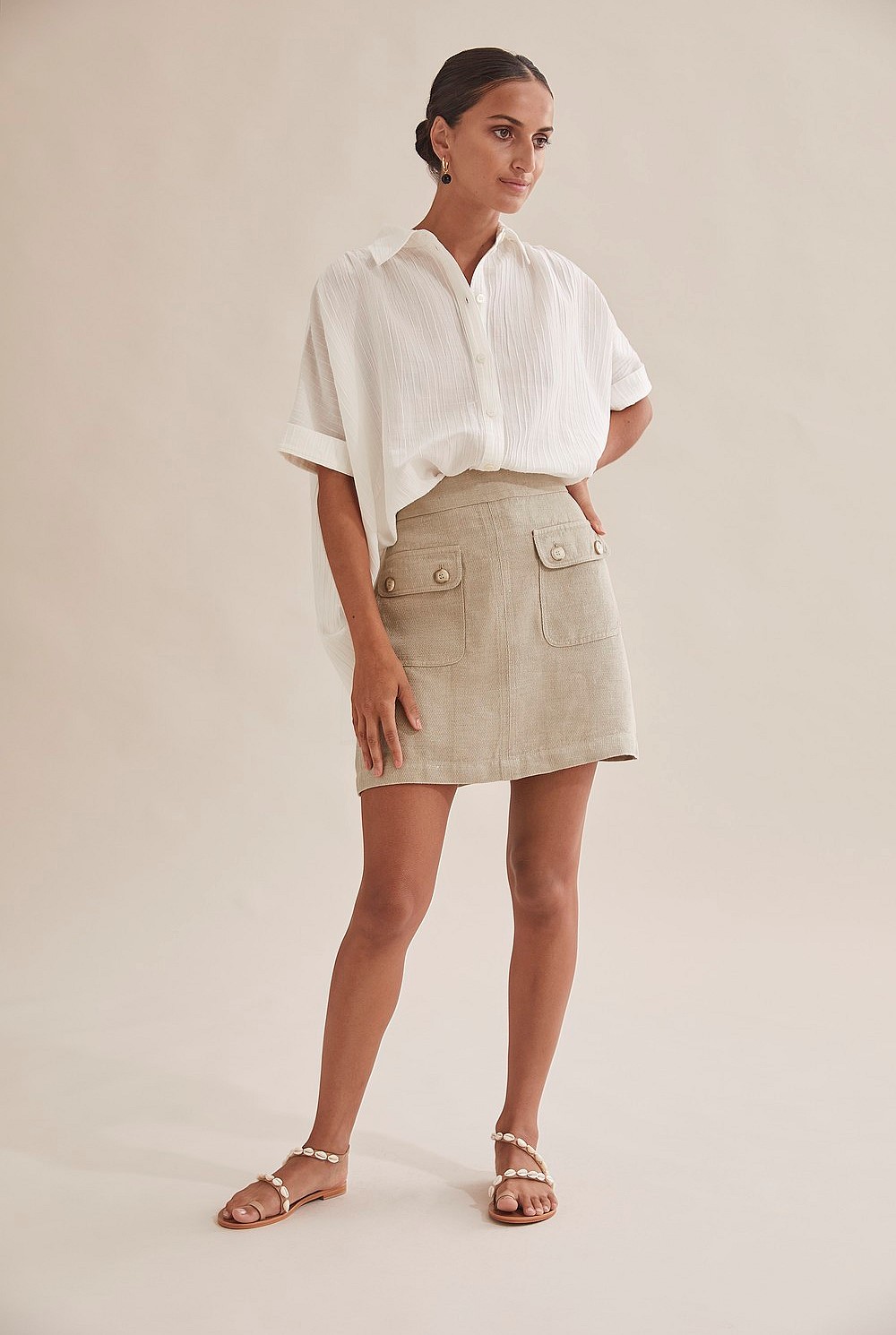 【新品】 Harper loose twill skirt andmary 新品】 Harper loose twill skirt andmary ANDMARY】Harper twill mini