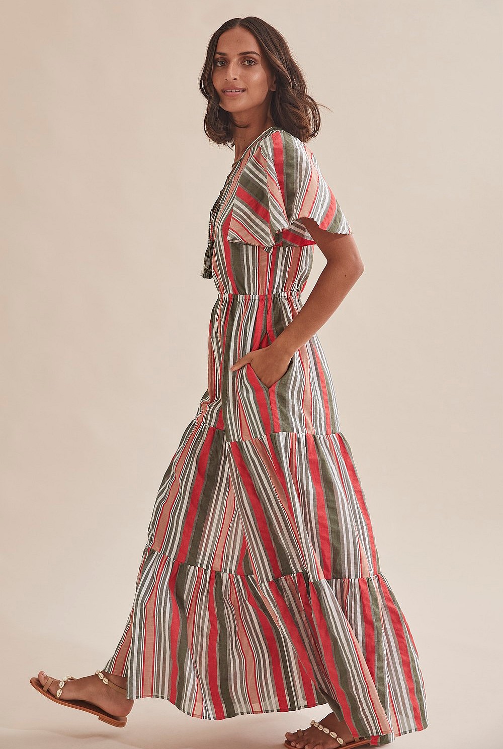 long sleeve maxi designer dress Elmont Long Sleeve Maxi Dress