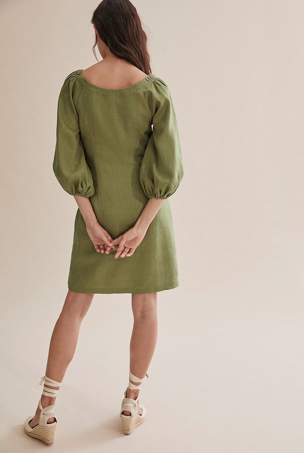a line dress for christmas Snowy Mountains A-Line Dress with Pockets