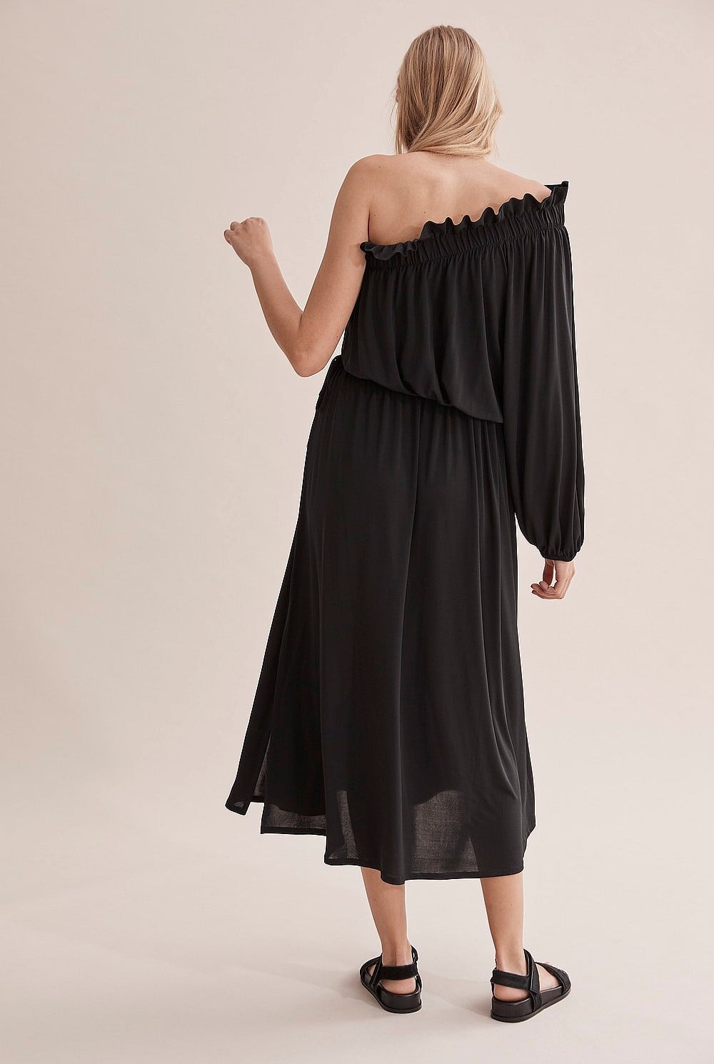 Black One Shoulder Dress - Dresses | Country Road