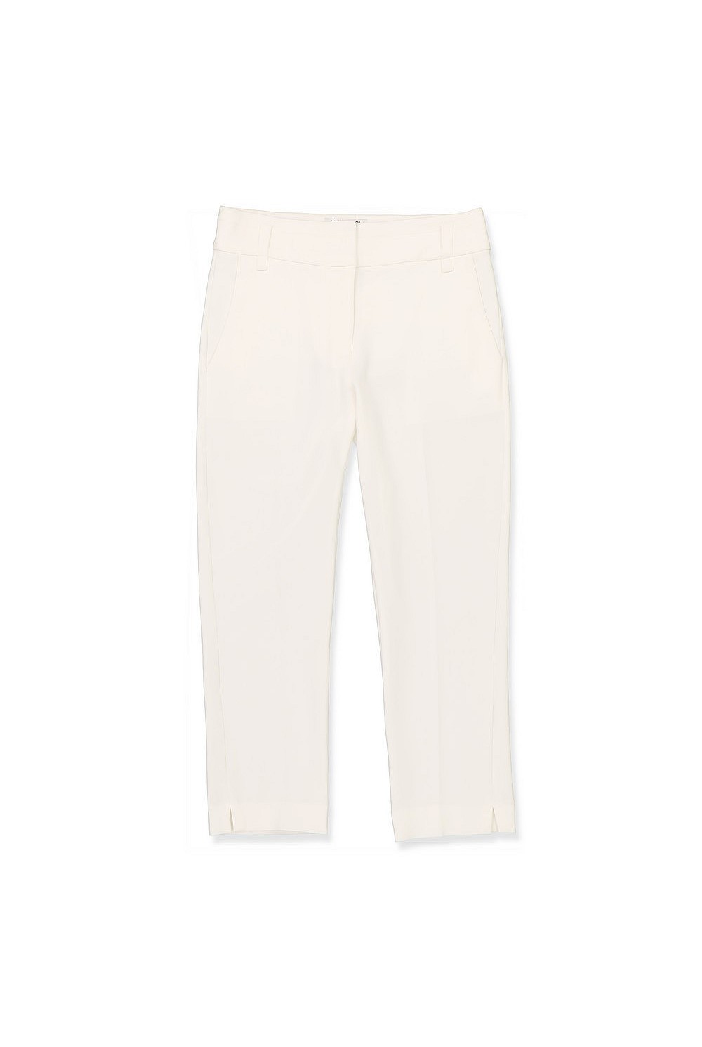 Antique White Cropped Cigarette Pant - Pants
