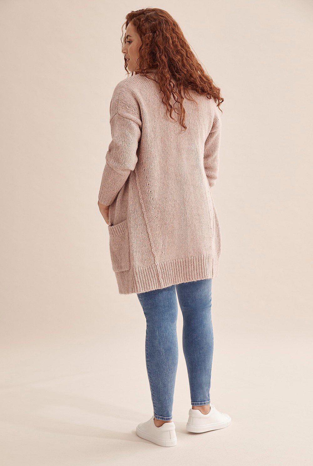 Rose Pink Oversized Pocket Cardigan - Knitwear | Country Road