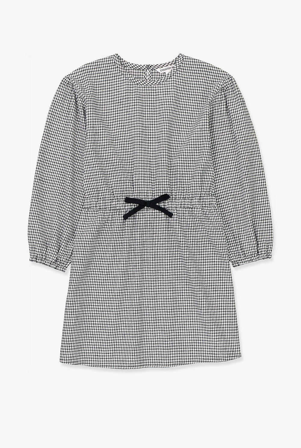 Charcoal Gingham Flannel Dress - Dresses | Country Road