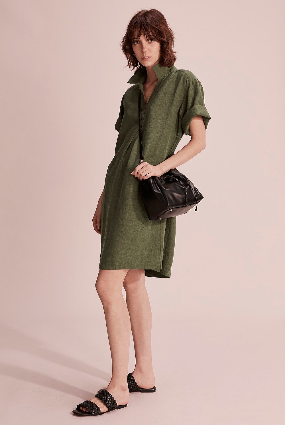 chinese dress ladies The Popover Dress in Linen