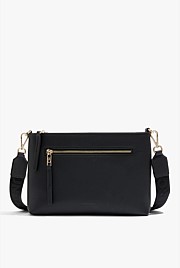 Black Branded Zip Crossbody Bag - Bags | Country Road