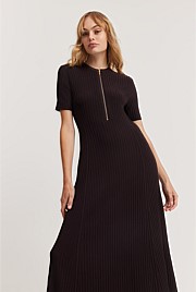 Pinot Noir Knit Midi Dress - Dresses | Country Road