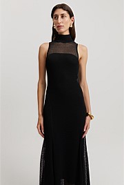 Black Lace Knit Dress Knitwear Country Road