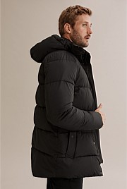 Black Recycled Polyester Quilted Parka - Jackets & Coats | Country 