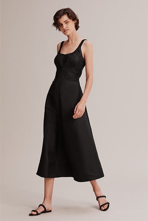 Black Fluid Slip Dress Dresses Country Road