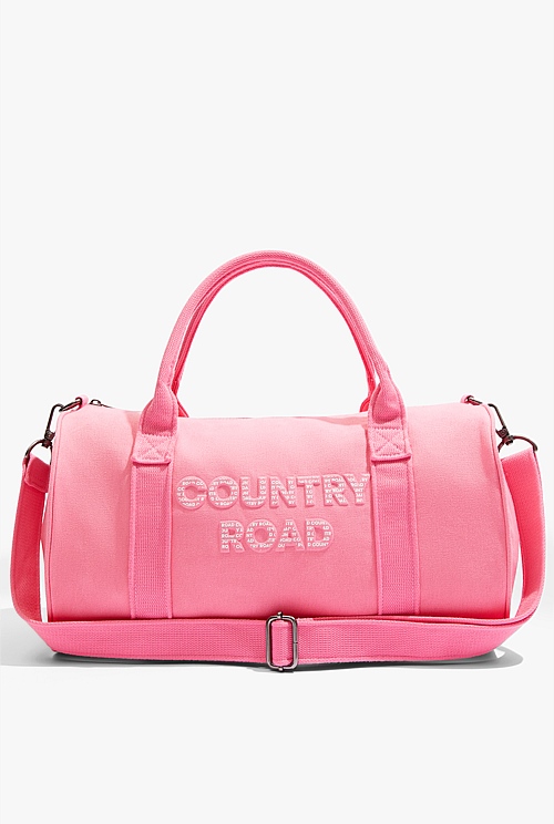 Pink shop overnight bag