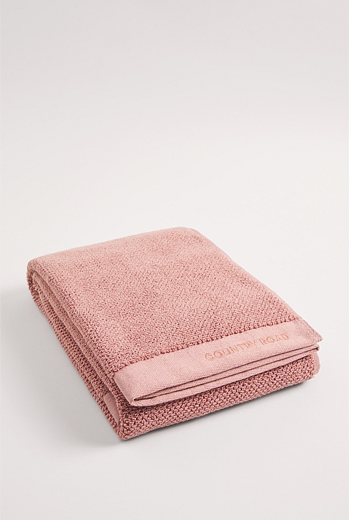 Pink Salt Calo Australian Cotton Bath Towel Towels Mats Country Road