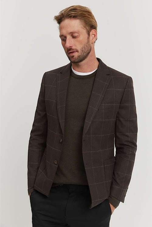 Fashion country road check blazer