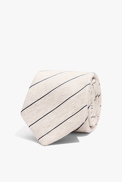 Stone Stripe Silk Tie - Ties & Pocket Squares | Country Road