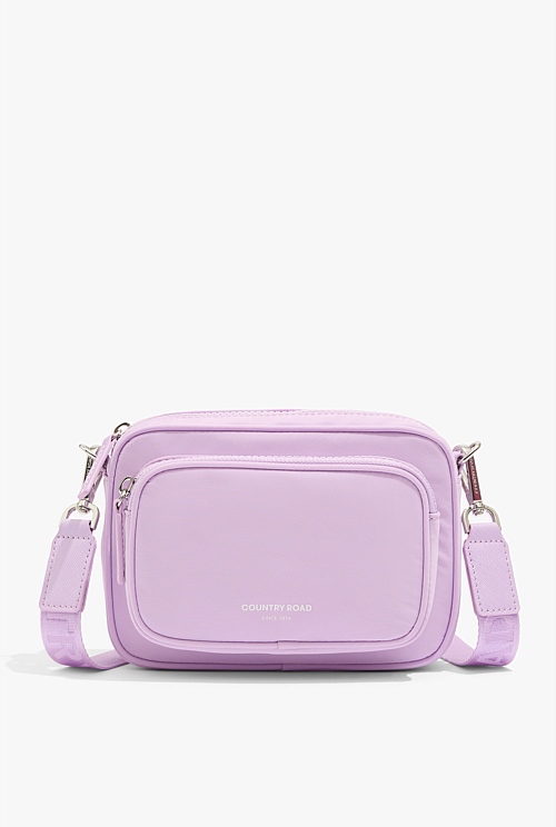 Lilac Recycled Polyester Mini Soft Crossbody Bag Bags Country Road