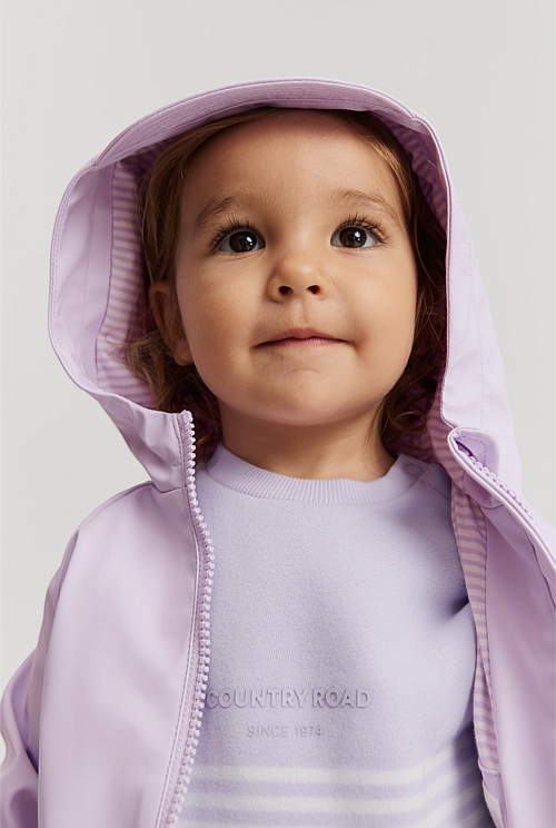 Infant girl hot sale rain jacket