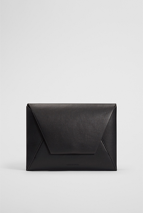 Black envelope clutch bag online