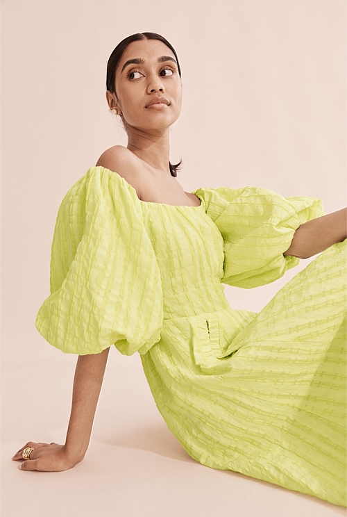 Citrus Off Shoulder Maxi Dress - Dresses | Country Road