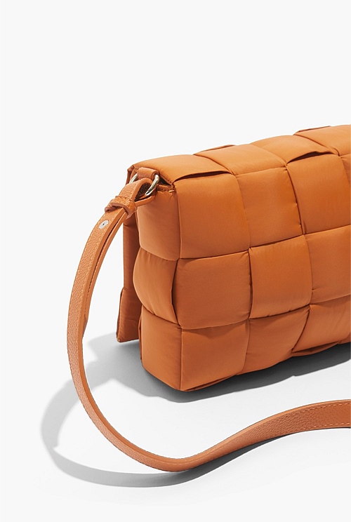 Tangerine Woven Detail Crossbody Bag - Bags | Country Road