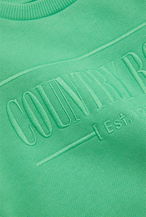 Apple Green Verified Australian Cotton Heritage Sweat Sweats Country Road