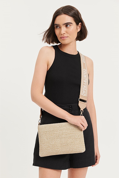 woven cross body bag