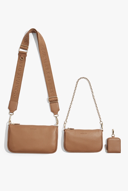 Cross body double bag sale