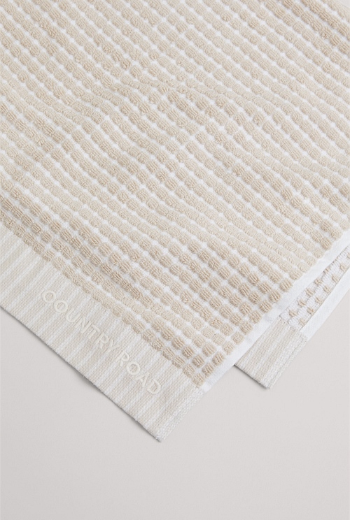 Natural Luma Australian Cotton Hand Towel Towels Mats