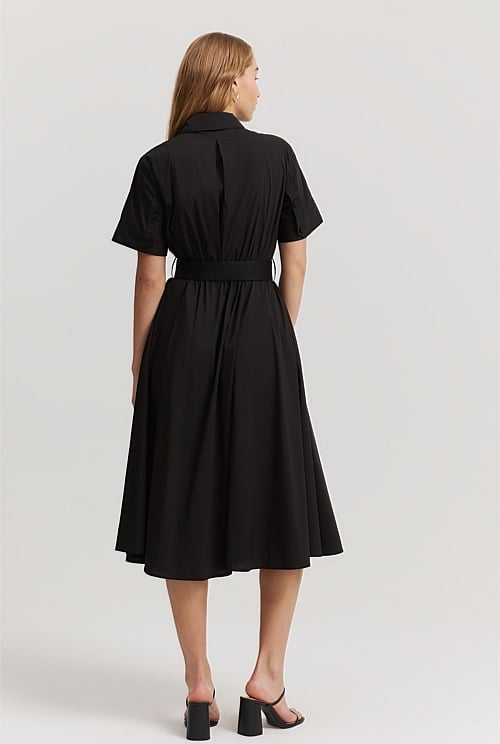 Black Pocket Detail Shirt Dress Dresses Country Road