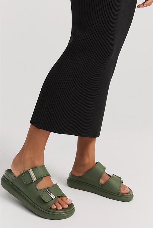 Dark Olive CR Keeper Sandal Sandals Thongs Country Road