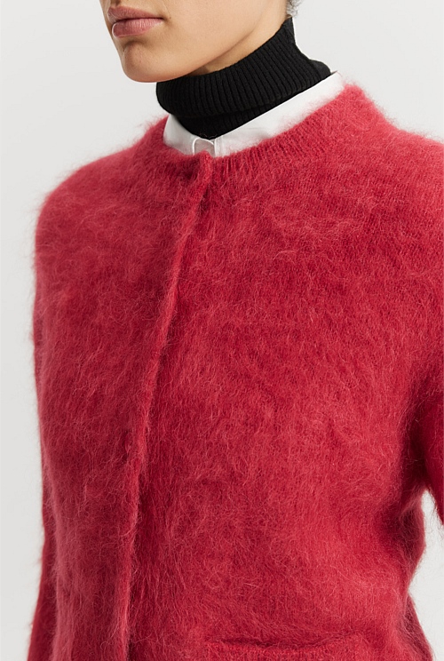 Chilli Pepper Soft Fluffy Cardigan Knitwear Country Road