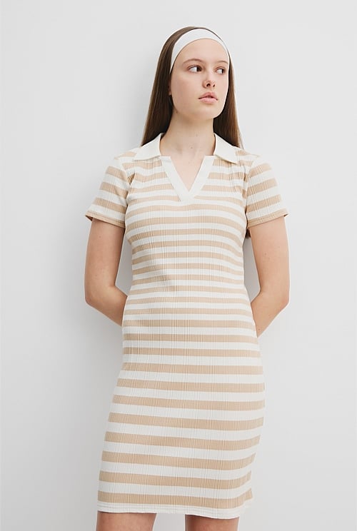 Teen Rib Polo Dress