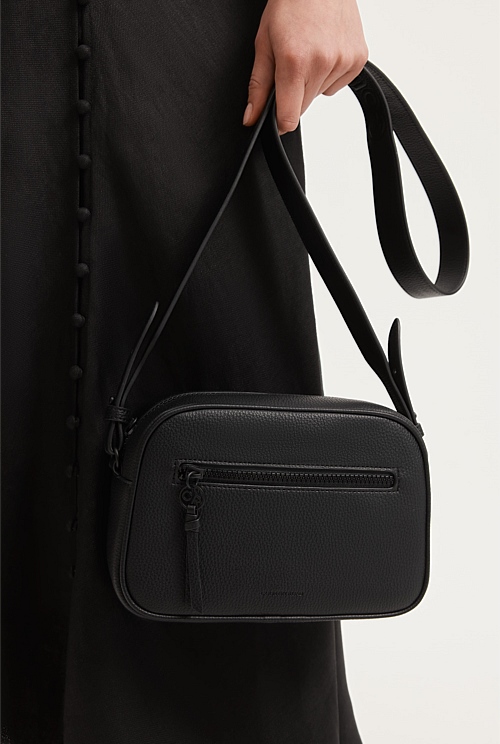Removable Handbag Strap: Black & White Adjustable Striped Crossbody –  Hampton Road Designs