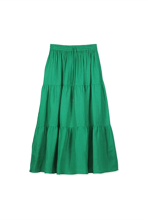 Country road green pleated skirt hotsell